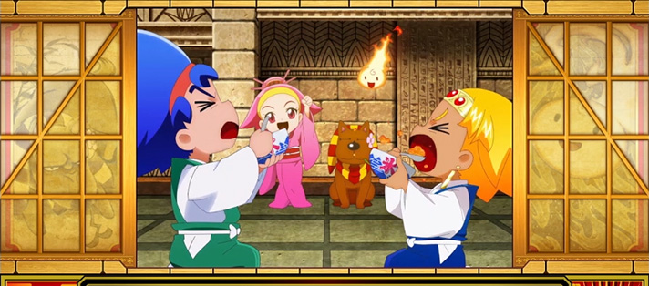 クレアの秘宝伝~はじまりの扉と太陽の石~ボーナストリガーver.の食べ比べ演出