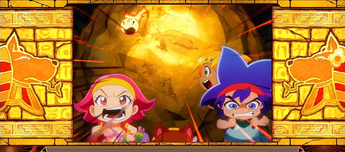 クレアの秘宝伝~はじまりの扉と太陽の石~ボーナストリガーver.の大岩トラップ