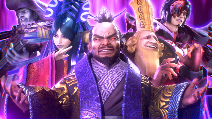 スマスロ 新鬼武者3のAT終了画面（幻魔集合）