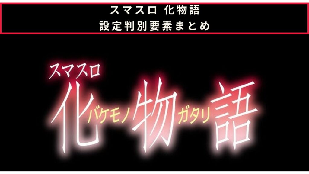 スマスロ 化物語の設定判別のアイキャッチ画像