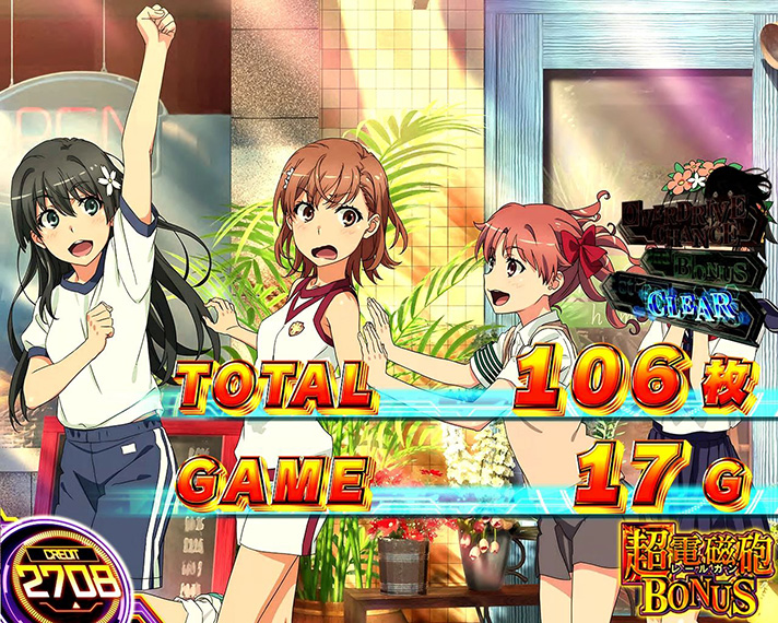 スマスロ とある科学の超電磁砲2のAT終了画面