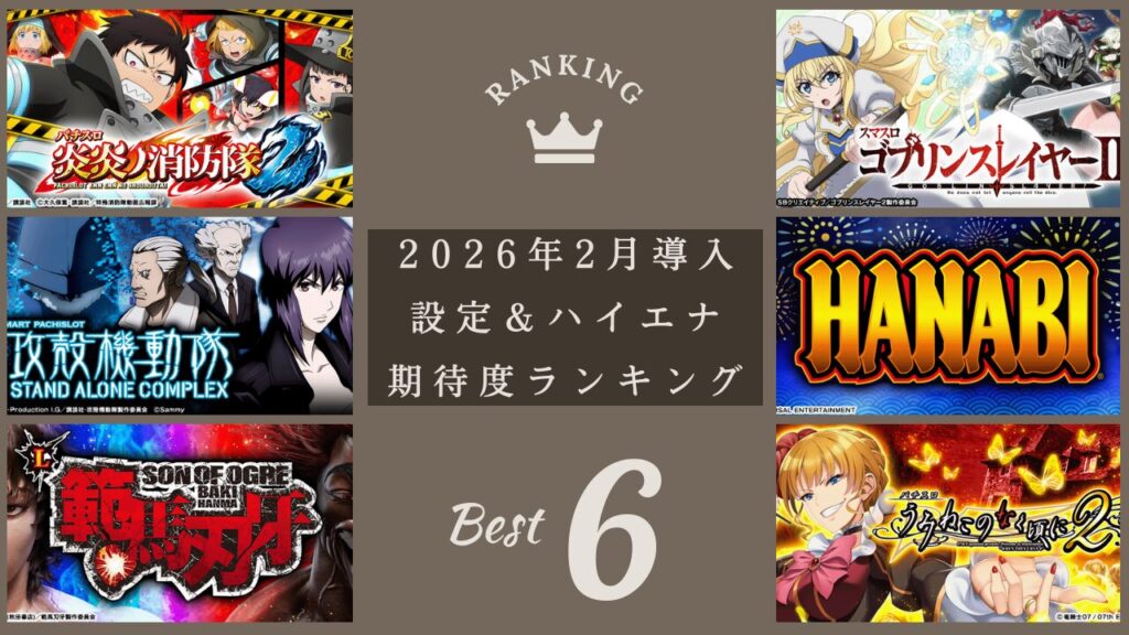 2026年2月の最新スロット台の設定&ハイエナ期待度について解説するアイキャッチ画像